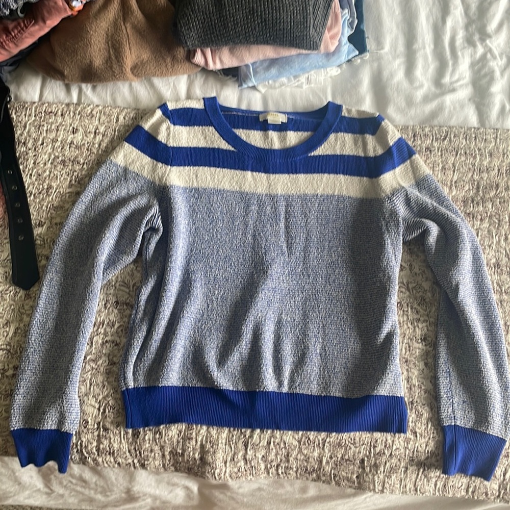 Anthropologie Striped Crew Sweater ✨